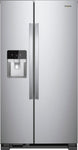 Whirlpool - 21.4 Cu. Ft. Side-by-Side Refrigerator Fingerprint Resistant - Fingerprint Resistant Stainless Steel - PCW ELECTRONICS & PARTS - ONLINE 
