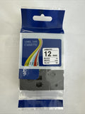 Label Tape Cassette Laminated 12mm, TZc-231 NEW Sealed Unbranded Free Shipping