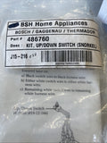 OEM Bosch/ Thermador Switch, Kit (snorkel) Part# 00486760 h12f1