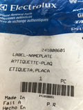 OEM frigidaire freezer nameplate original part#241808601 #h6f3