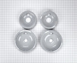 W10291024 OEM round Electric Range Burner Drip Bowls, Grey H1A3