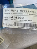 OEM BOSCH BEZEL &PUSHBUTTON ACTUATOR KIT 00486725 H10E4
