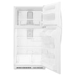 Whirlpool 20.5-Cu Ft Top-Freezer Refrigerator With Optional Ice Maker Kit- White