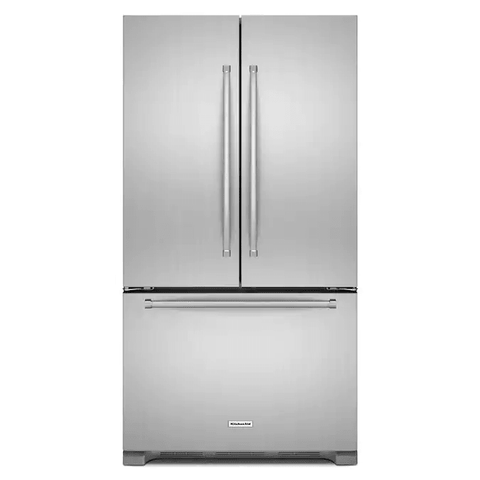 KitchenAid 20-cu ft Counter-Depth French Door Refrigerator with Ice Maker (Stainless Steel) ENERGY STAR - PCW ELECTRONICS & PARTS - ONLINE 