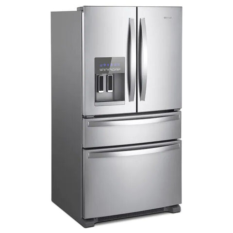 Whirlpool 24.5-cu ft 4-Door 36-in French Door Refrigerator with Exterior Ice and Water Dispenser - Fingerprint Resistant Stainless Steel - PCW ELECTRONICS & PARTS - ONLINE 