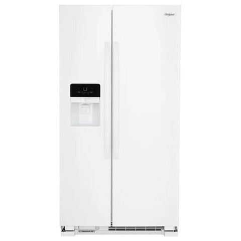 Whirlpool 24.5-cu ft Side-By-Side Refrigerator with Ice and Water Dispenser and Can Caddy - PCW ELECTRONICS & PARTS - ONLINE 