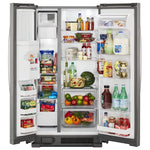 Whirlpool 24.6-cu ft Side-By-Side Refrigerator with Ice and Water Dispenser - Fingerprint Resistant Stainless Steel - PCW ELECTRONICS & PARTS - ONLINE 