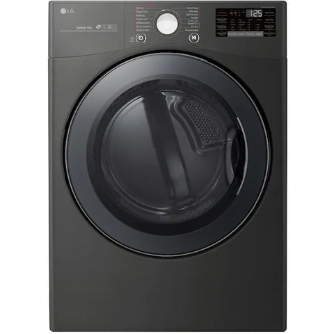 LG TurboSteam Smart Wi-Fi Enabled 7.4-cu ft Stackable Steam Cycle Electric Dryer (Black Steel) ENERGY STAR - PCW ELECTRONICS & PARTS - ONLINE 