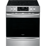 Frigidaire Gallery 30-in Smooth Surface 5 Elements 5.4-cu ft Self-Cleaning Air Fry Convection Oven Freestanding Electric Range (Smudge-proof Stainless Steel) - PCW ELECTRONICS & PARTS - ONLINE 