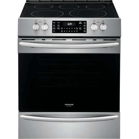 Frigidaire Gallery 30-in Smooth Surface 5 Elements 5.4-cu ft Self-Cleaning Air Fry Convection Oven Freestanding Electric Range (Smudge-proof Stainless Steel) - PCW ELECTRONICS & PARTS - ONLINE 
