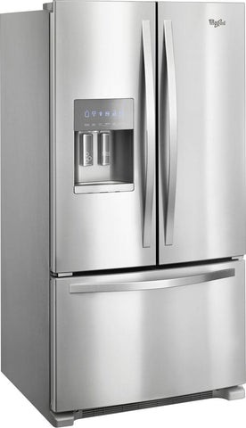 Whirlpool 24.7-cu ft 3-Door 36-in Standard-Depth French Door Refrigerator with Exterior Ice and Water Dispenser - Fingerprint Resistant Stainless Steel - PCW ELECTRONICS & PARTS - ONLINE 
