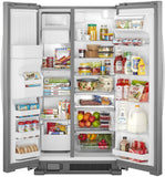 Whirlpool - 21.4 Cu. Ft. Side-by-Side Refrigerator Fingerprint Resistant - Fingerprint Resistant Stainless Steel - PCW ELECTRONICS & PARTS - ONLINE 