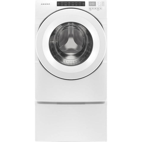 Amana - 4.3 Cu. Ft. High Efficiency Front Load Washer With 14 Cycle Options - White