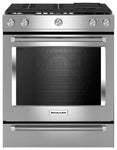 KitchenAid - 6.5 Cu. Ft. Self-Cleaning Slide-In Gas Convection Range - Stainless Steel - PCW ELECTRONICS & PARTS - ONLINE 