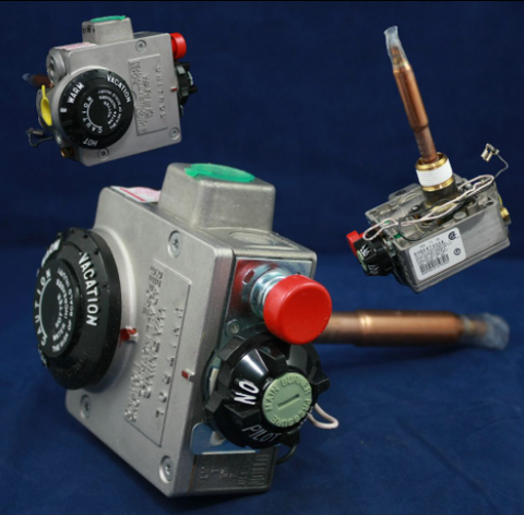 Water Heater Gas Valve And Temperature Control Assembly